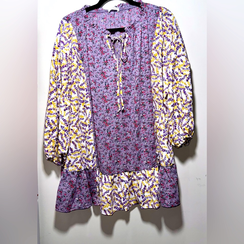 NWOT CHICSOUL Patchwork Blouse - 1X‎